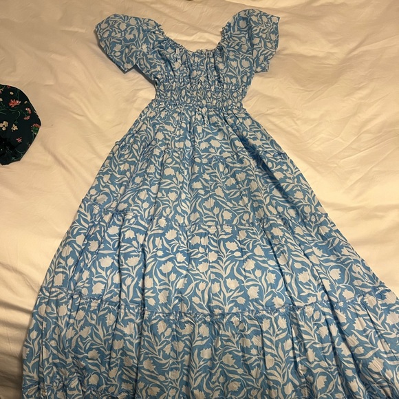 Pink City Prints | Dresses | Pink City Prints Blue Dress | Poshmark